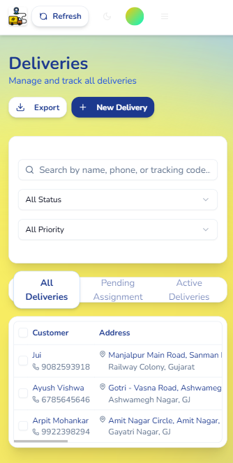 Admin Interface